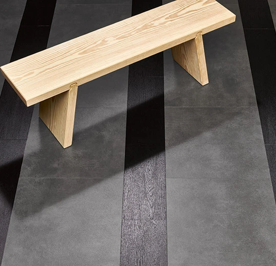 Charcoal Concrete | Forbo Allura Click Pro luxury vinyl tile floor
