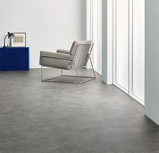 Natural Concrete | Forbo Allura Click Pro luxury vinyl tile floor