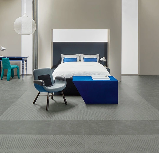 Natural Concrete | Forbo Allura Click Pro luxury vinyl tile floor