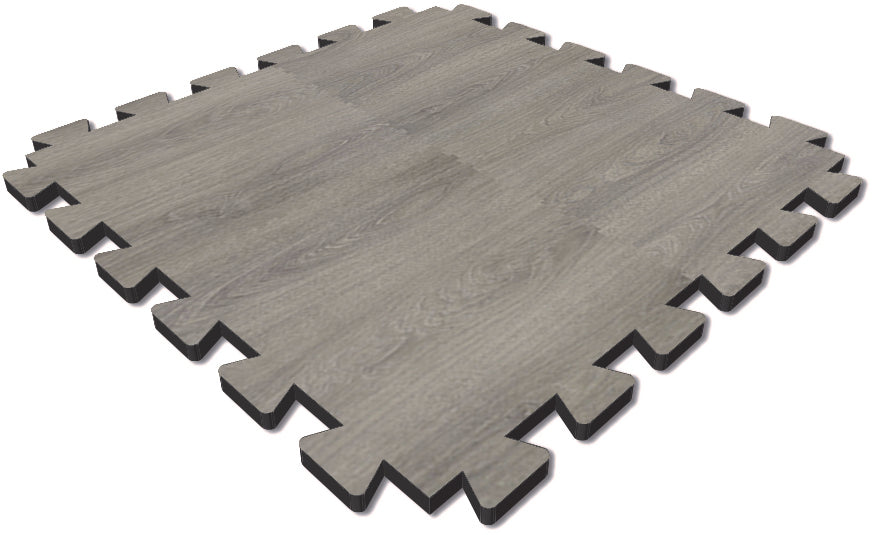 Grey Giant Oak | Forbo Allura Puzzle 96x96cm adhesive free heavy duty luxury vinyl tiles