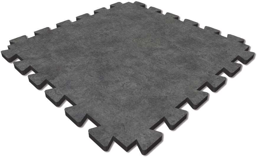 Charcoal Concrete 62418PZ7 | Forbo Allura Puzzle 96x96cm adhesive free heavy duty luxury vinyl tiles