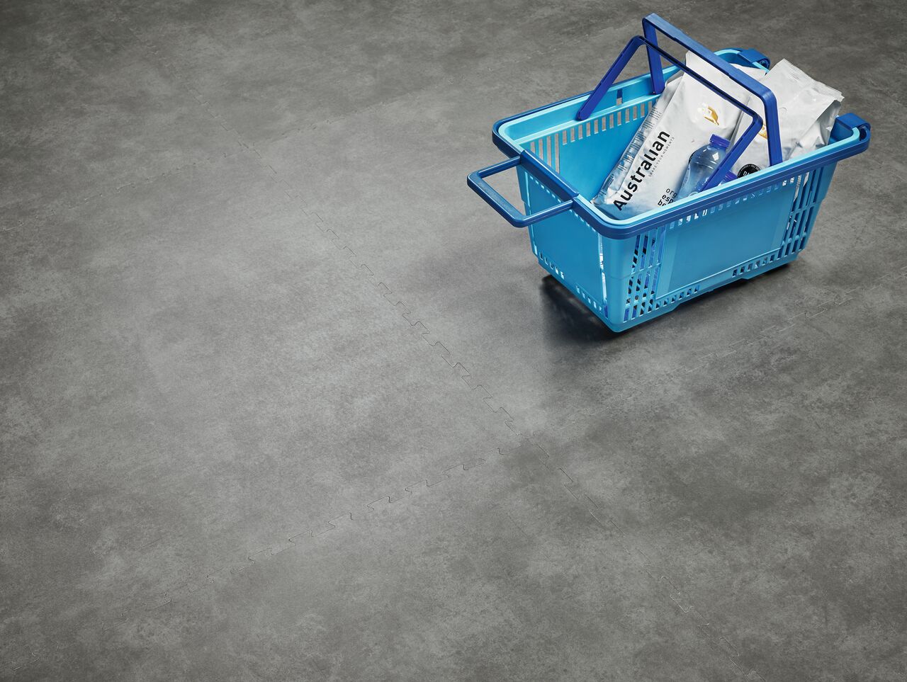 Natural Concrete | Forbo Allura Puzzle 96x96cm adhesive free heavy duty luxury vinyl tiles
