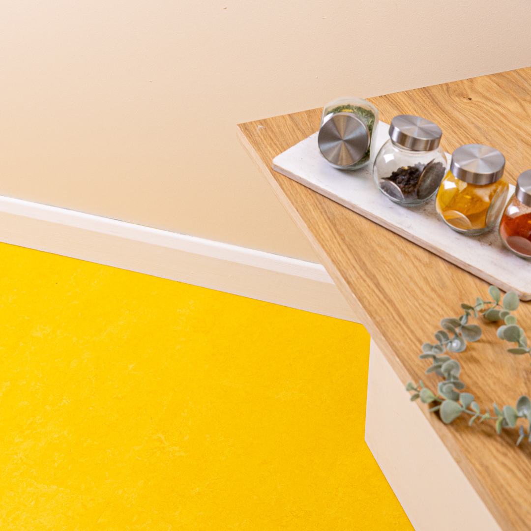 Lemon Zest 30 x 30cm | Forbo Marmoleum Click Linoleum floor